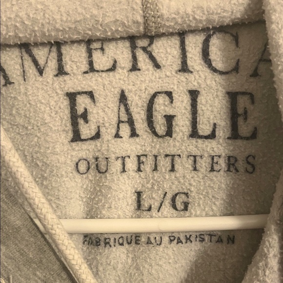 American Eagle Outfitters AE US 42‎ Graphic Hoodie Sweatshirt Gray L - Picture 3 of 4